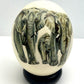 Hand Painted 'Elephants Loxodonta Africana' Ostrich Egg Shell image 1