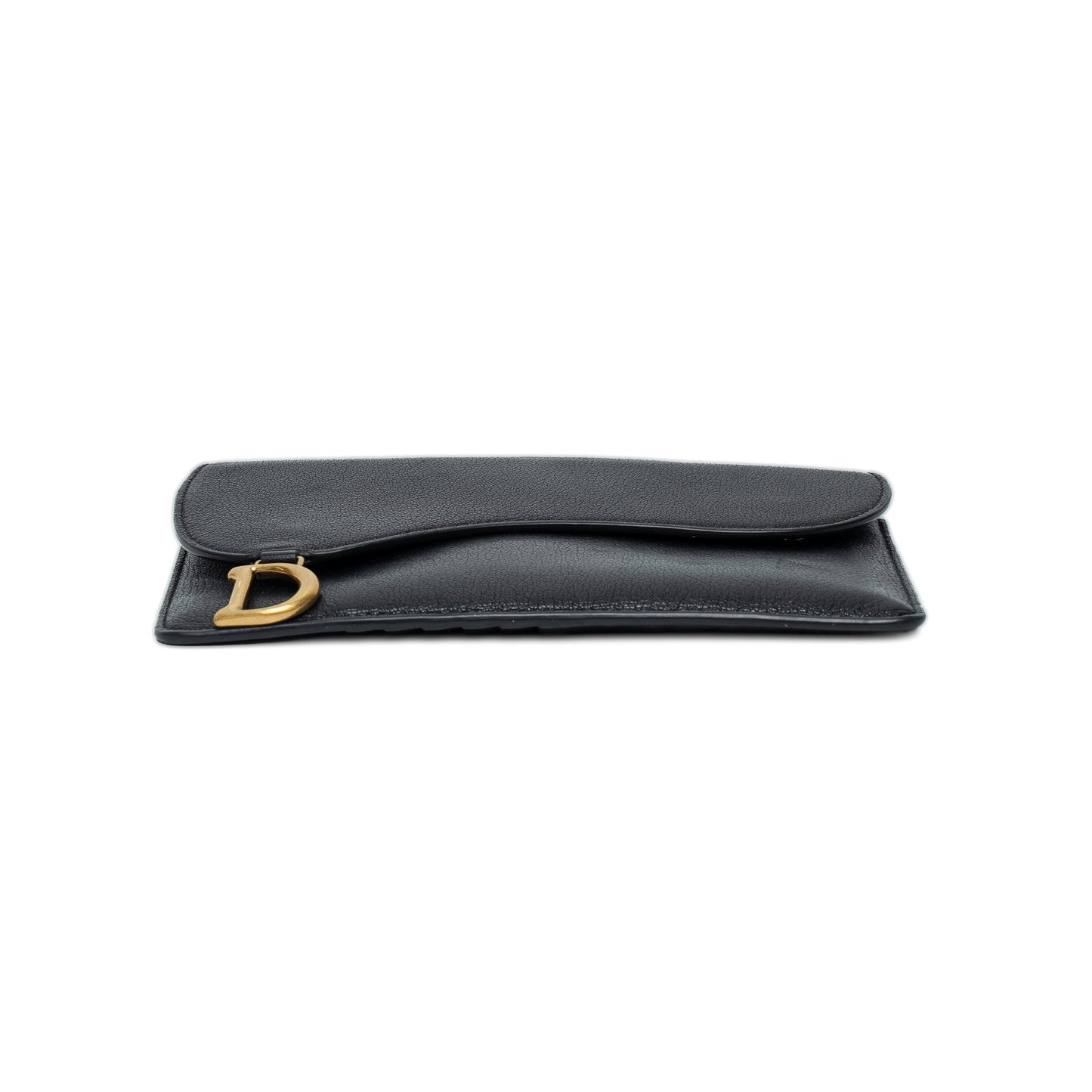 Dior Saddle Cosmos Black Goatskin Card Holder