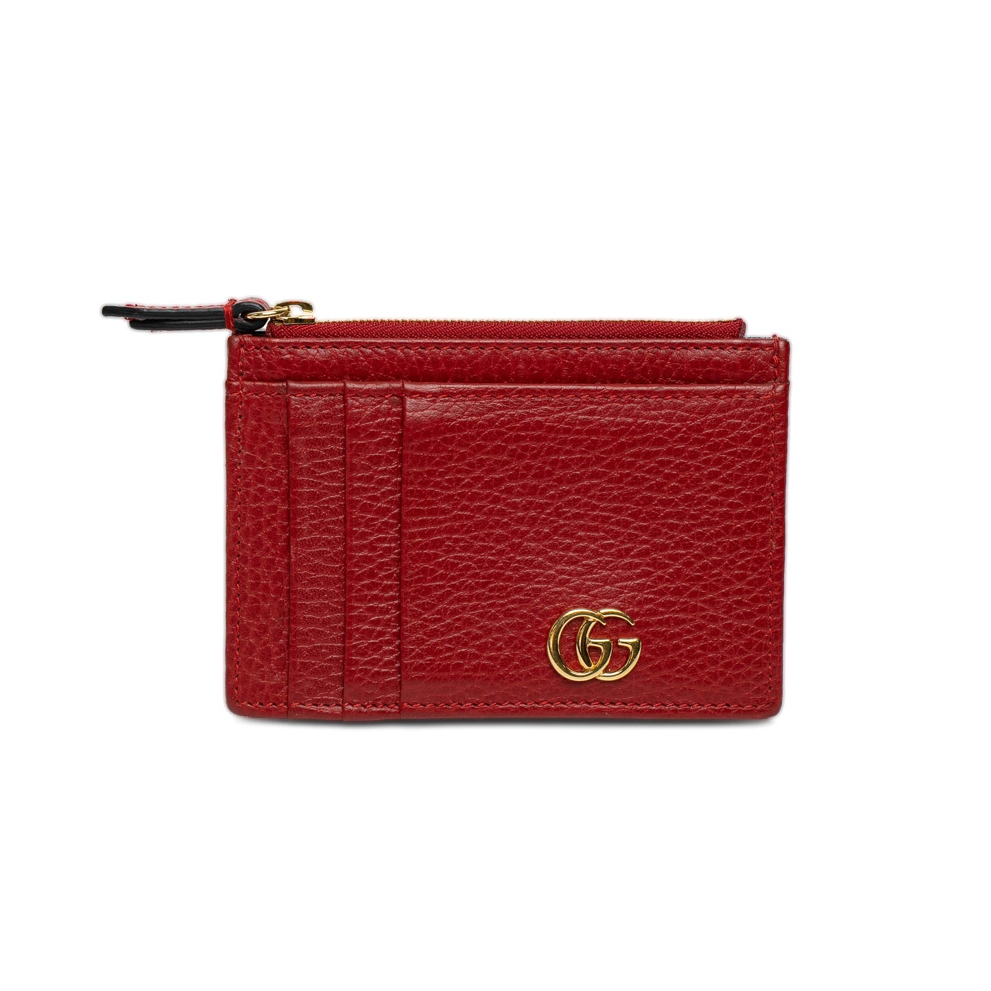 Gucci GG Marmont Red Leather Card Holder