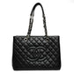 Chanel GST Black Caviar Quilted Tote Bag