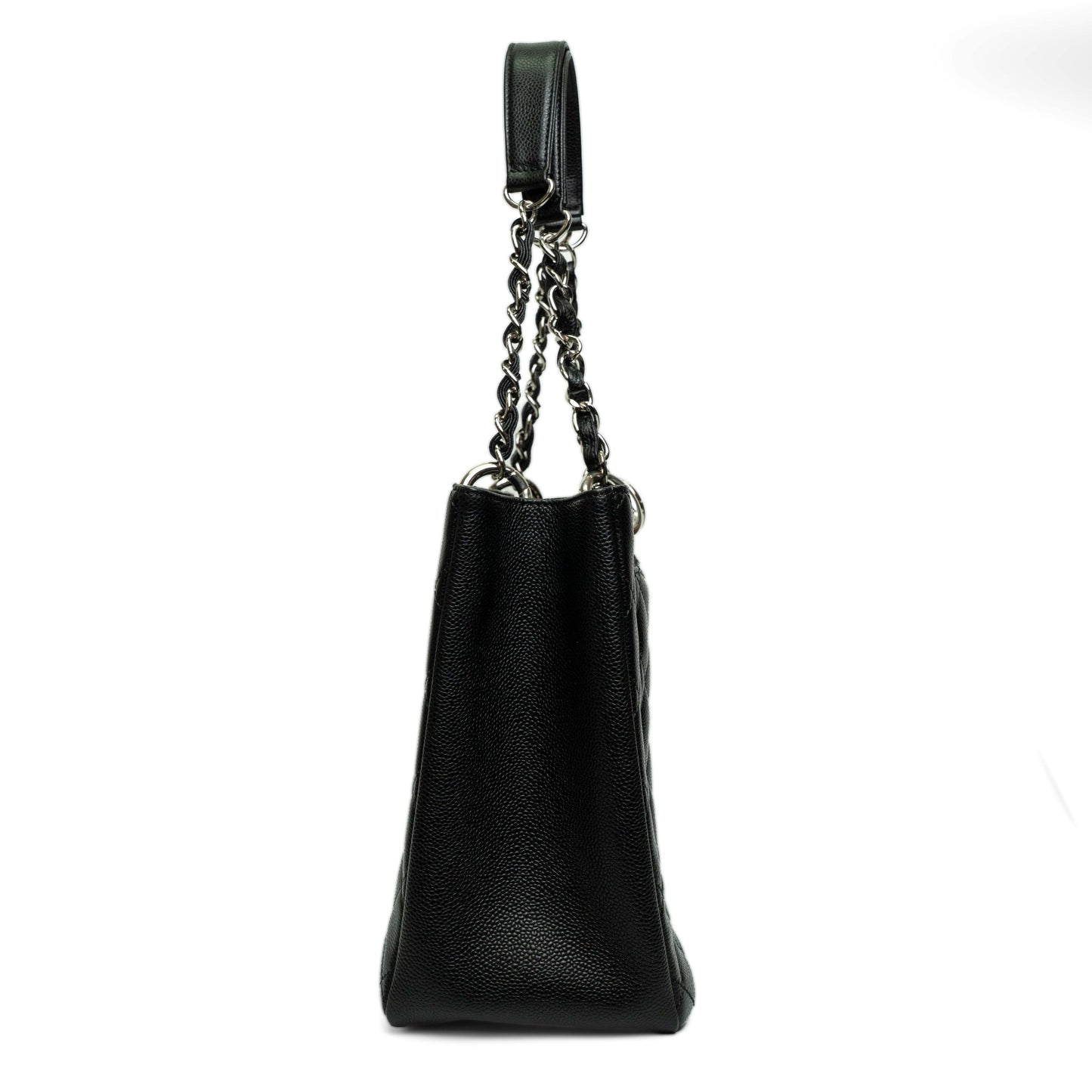 Chanel GST Black Caviar Quilted Tote Bag