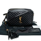 Saint Laurent Lou Black Quilted Camera Bag