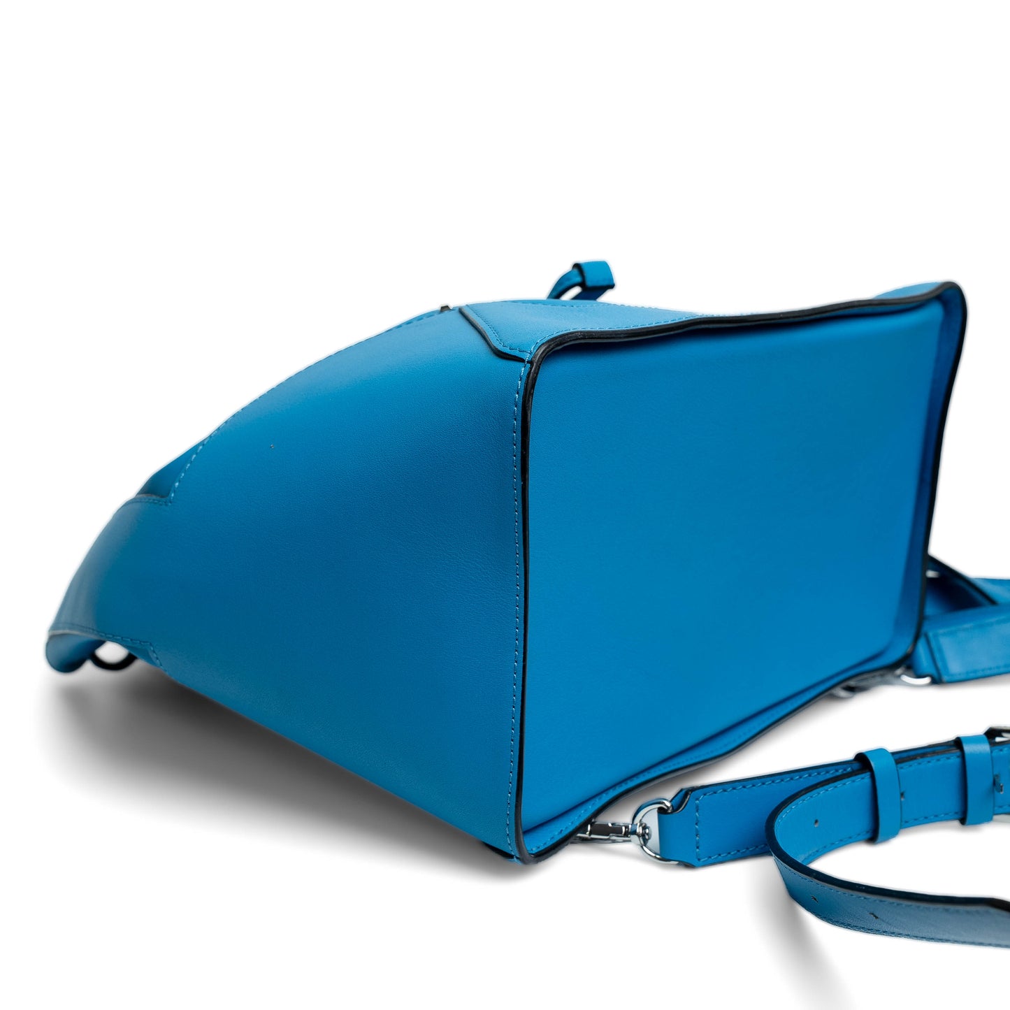 MCM Claudia Studded Tile Blue Mini Backpack
