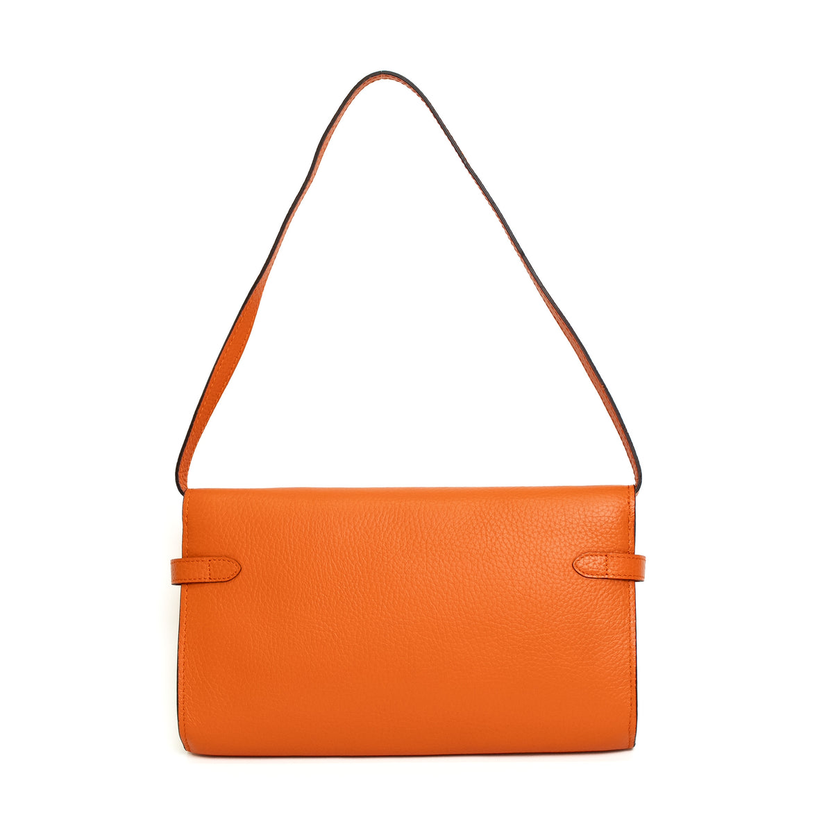 Hermès Kelly Elan Orange Leather Shoulder Bag