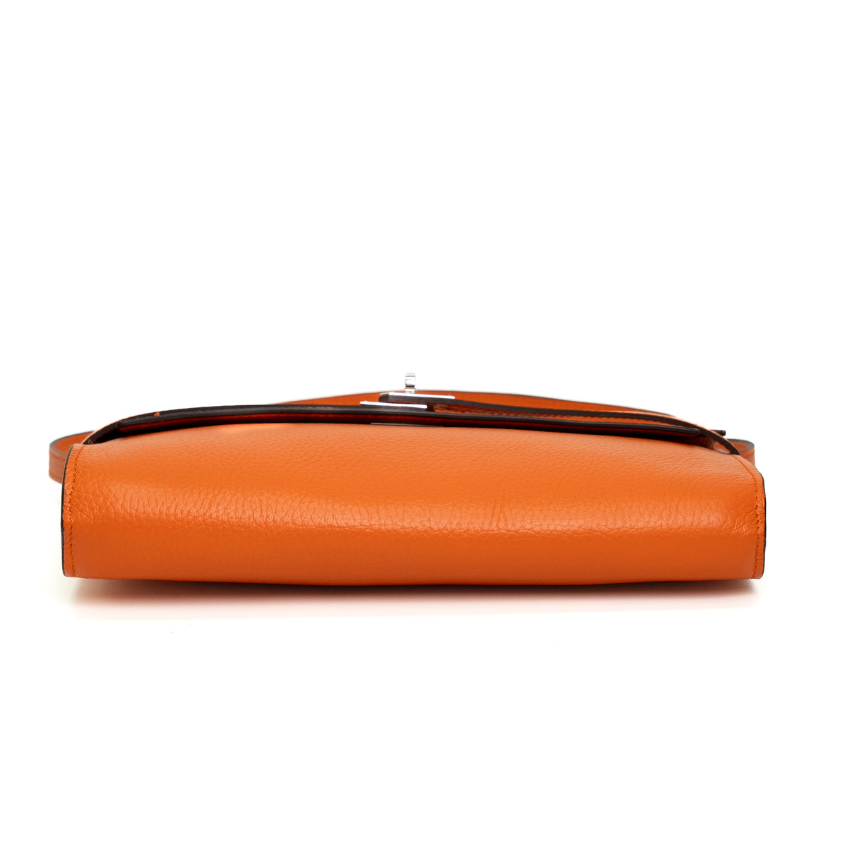Hermès Kelly Elan Orange Leather Shoulder Bag