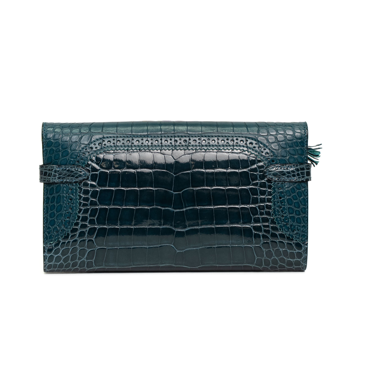 Hermès Kelly Long Royal Blue Alligator Wallet