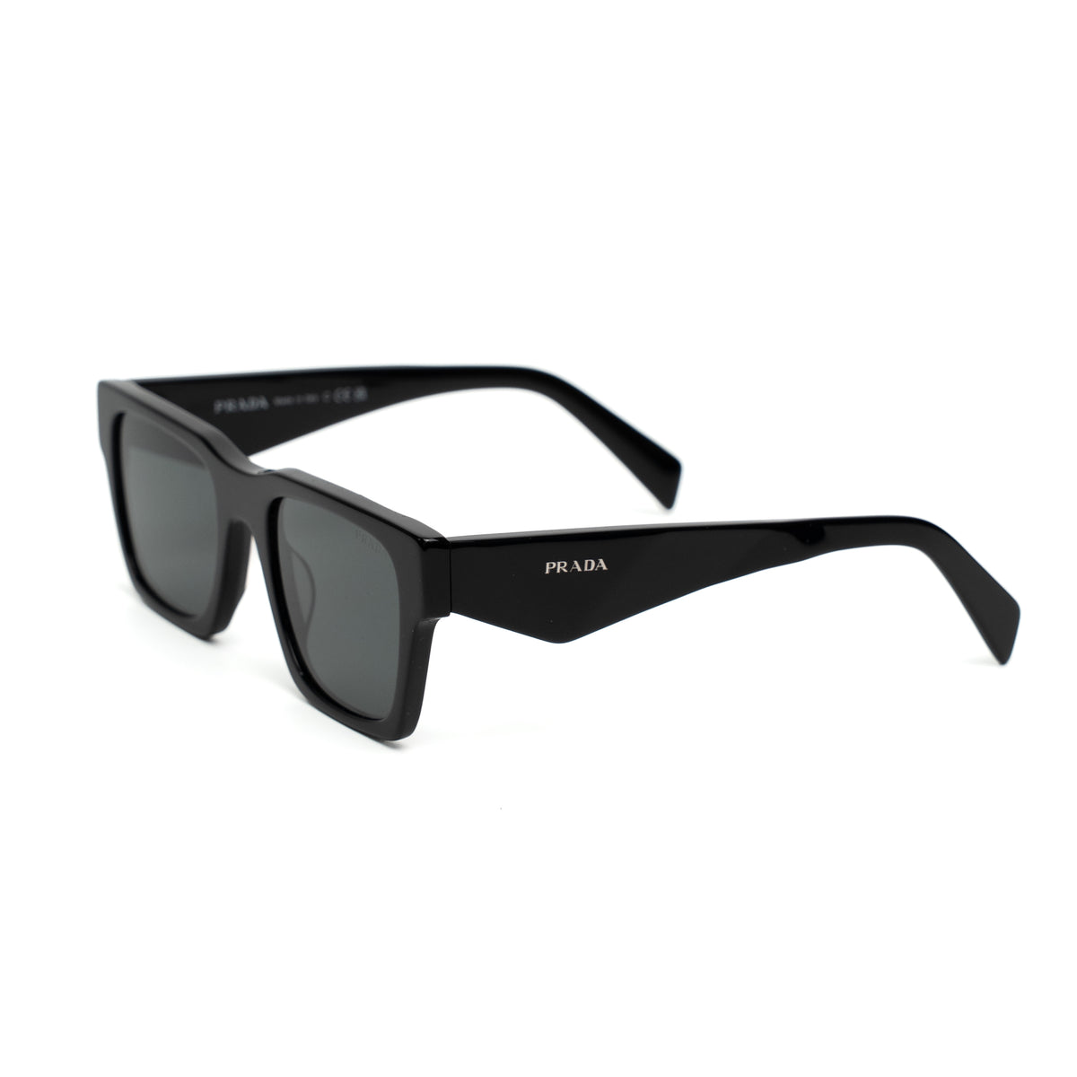 Prada Black Square Acetate Sunglasses SPR A06S