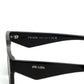 Prada Black Square Acetate Sunglasses SPR A06S