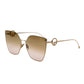 Fendi F Is Fendi Pink Gold Sunglasses