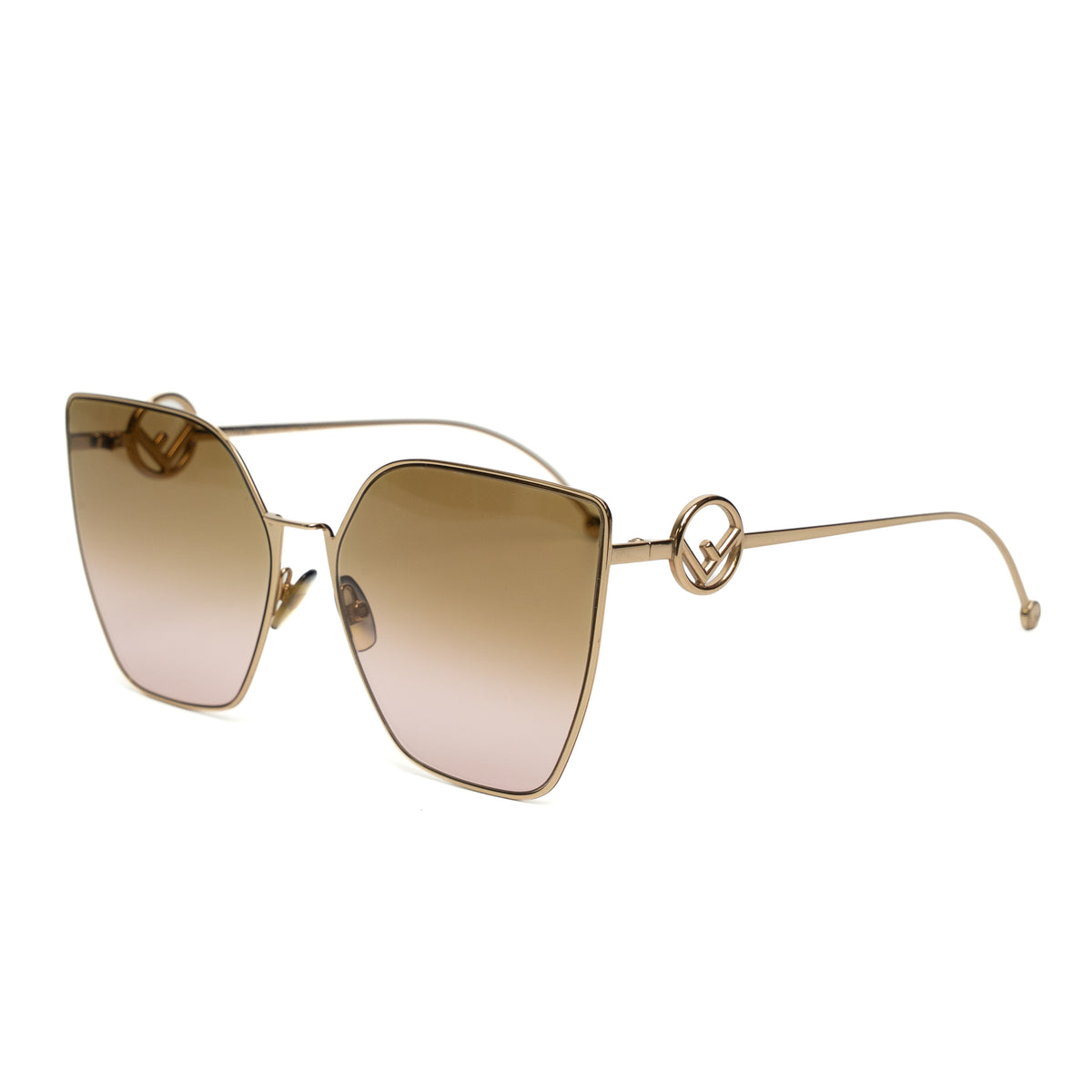 Fendi F Is Fendi Pink Gold Sunglasses