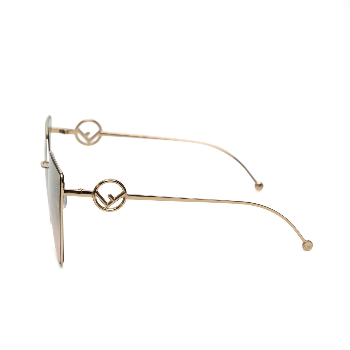 Fendi F Is Fendi Pink Gold Sunglasses