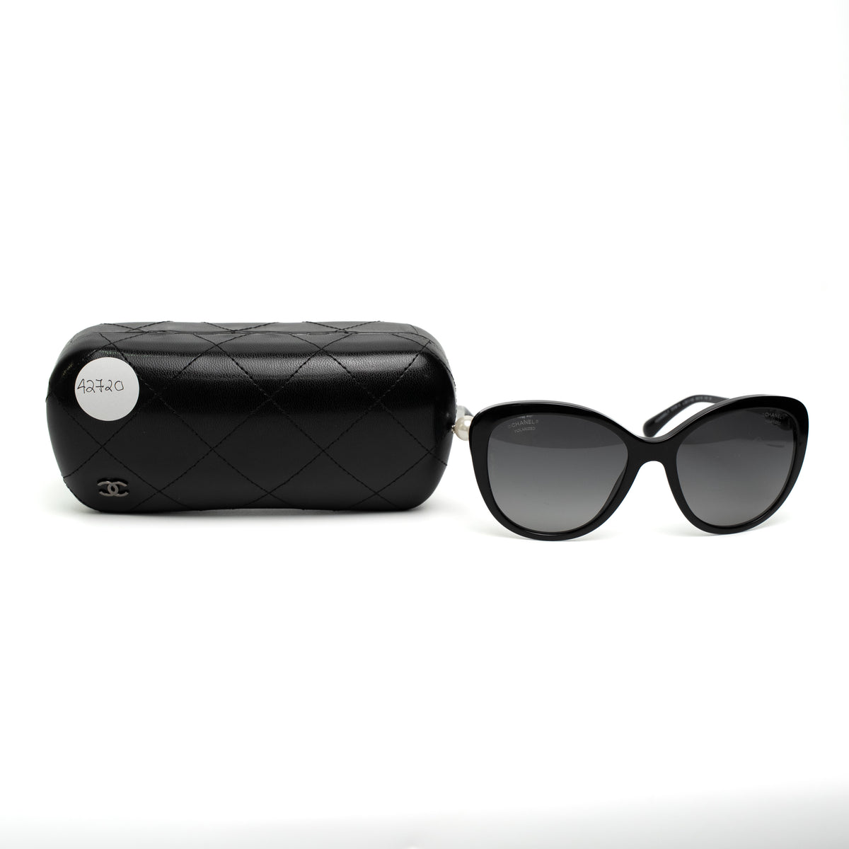 Chanel Pearl Polarized Butterfly Sunglasses