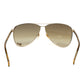 Gucci Gold Aviator Brown Gradient Sunglasses