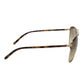 Gucci Gold Aviator Brown Gradient Sunglasses