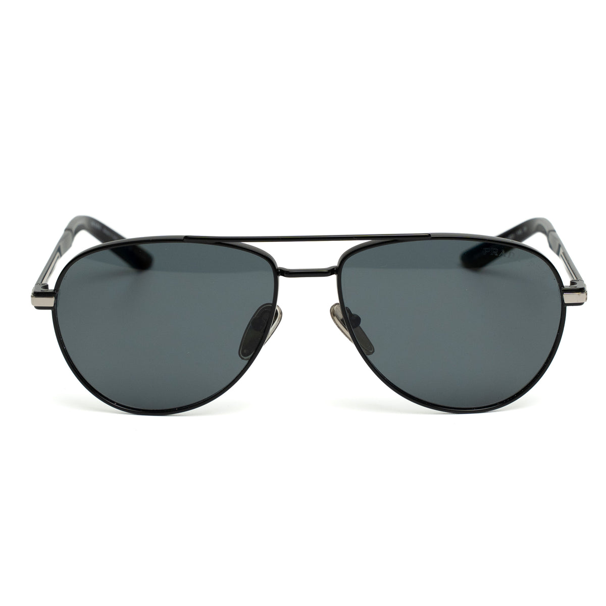 Prada PR A54S Black Pilot Sunglasses
