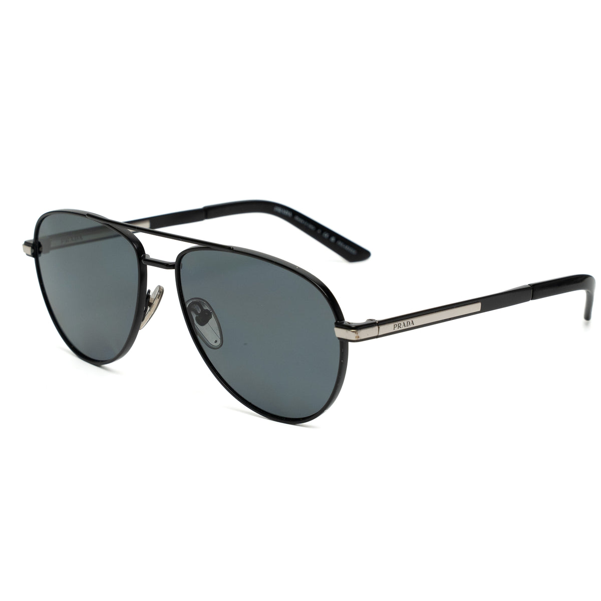 Prada PR A54S Black Pilot Sunglasses