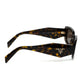 Prada PR 17WS Tortoise Rectangle Sunglasses