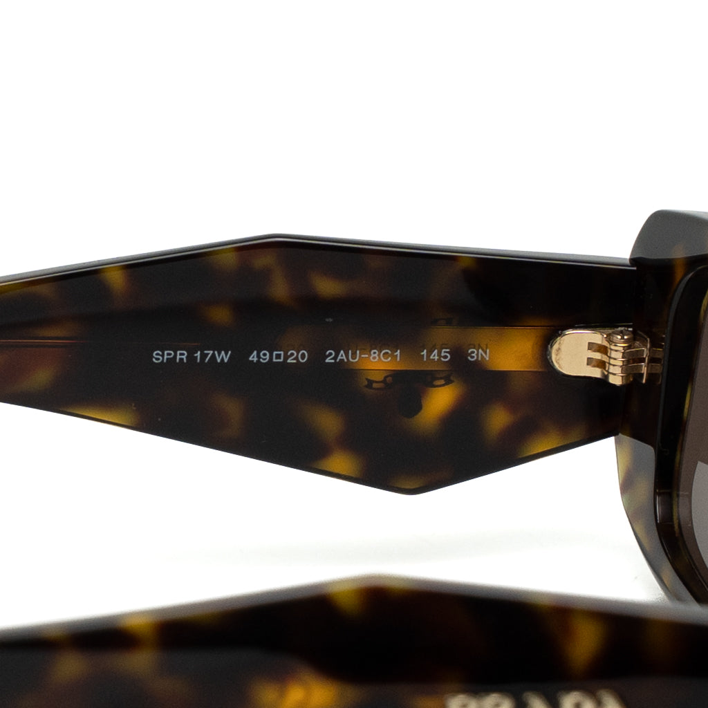Prada PR 17WS Tortoise Rectangle Sunglasses