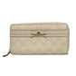 Gucci Guccissima Leather Bow Zip Around Wallet