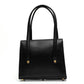 Gianni Versace Medusa Black Leather Handbag