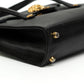 Gianni Versace Medusa Black Leather Handbag