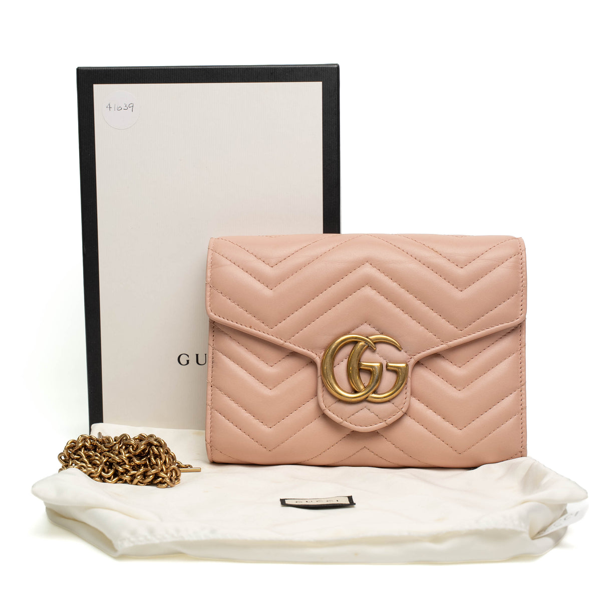 Gucci GG Marmont Matelasse Chain Wallet