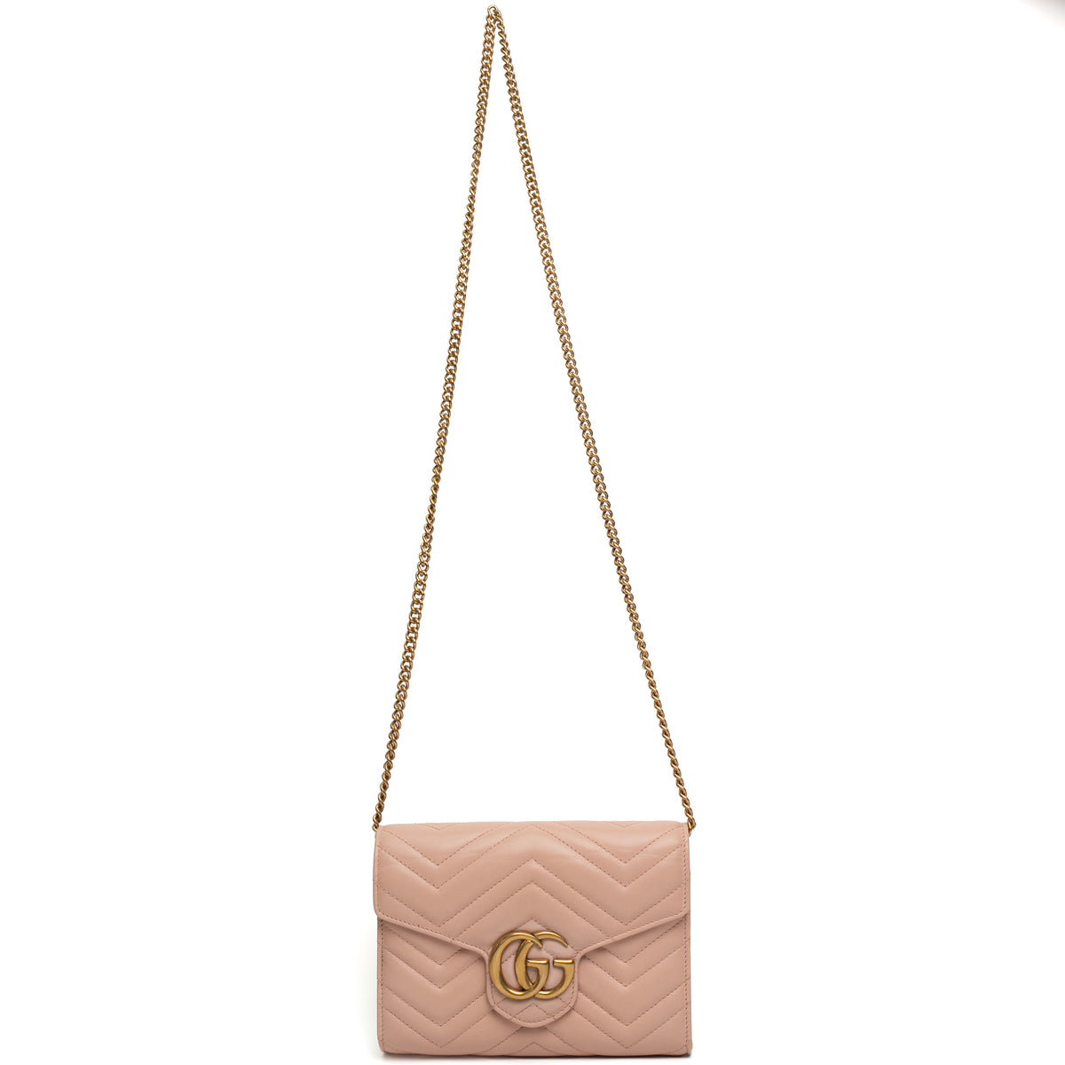 Gucci GG Marmont Matelasse Chain Wallet