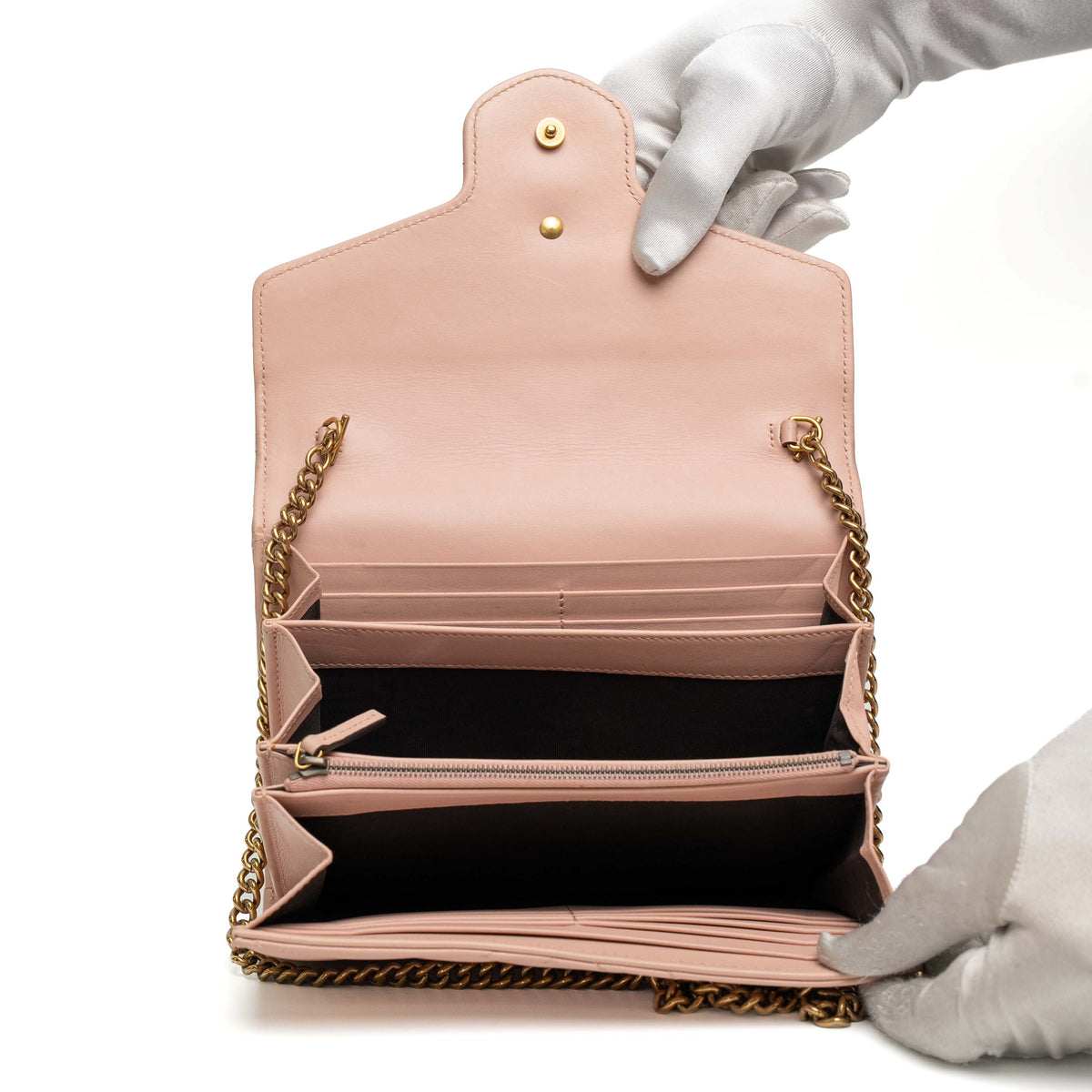 Gucci GG Marmont Matelasse Chain Wallet
