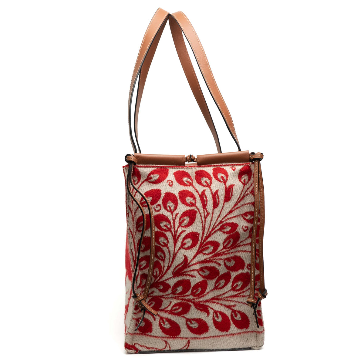 Loewe Cushion Dodo Jacquard Leather Tote Bag