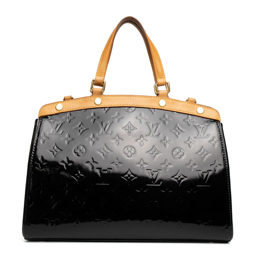 Louis Vuitton Brea MM Black Vernis Bag