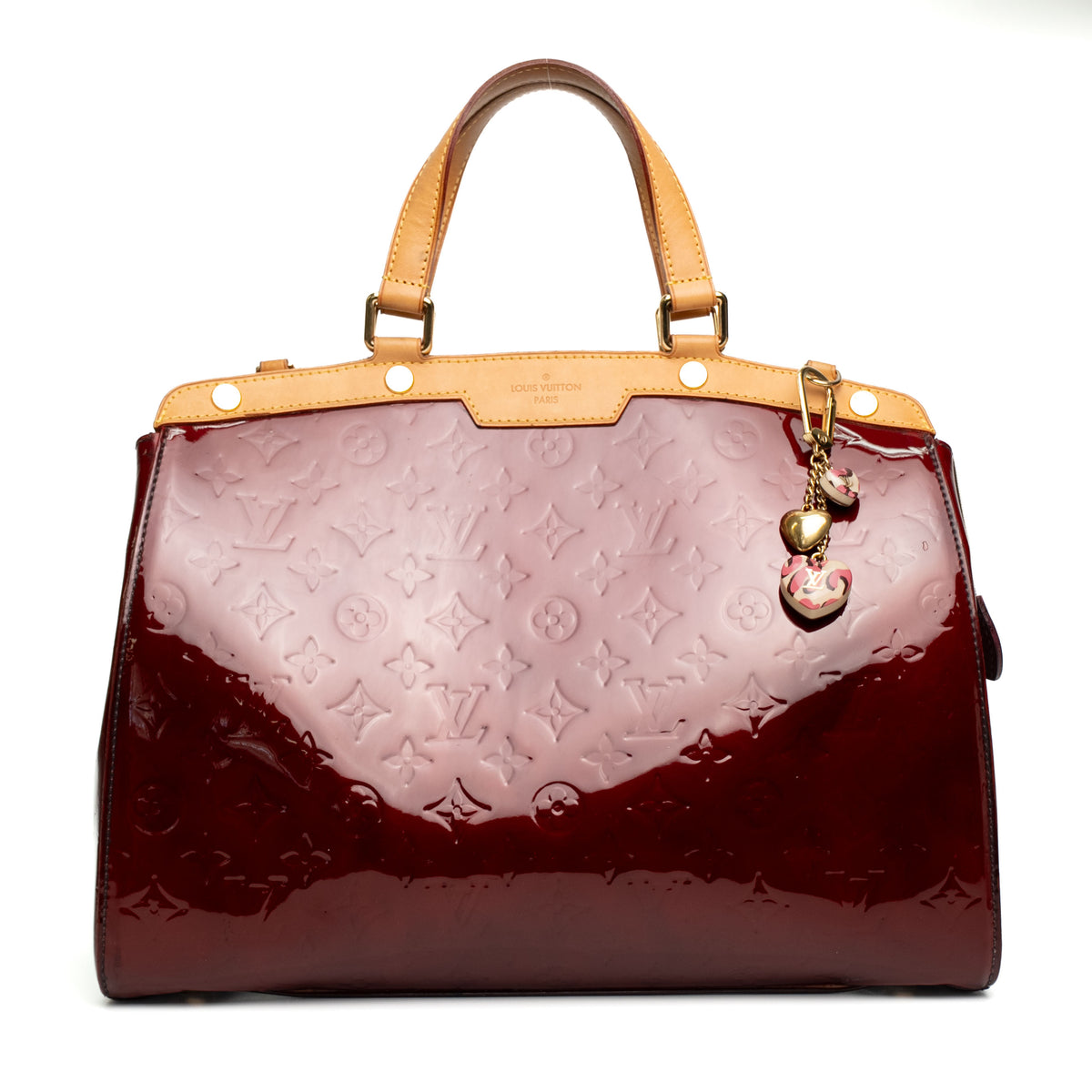 Louis Vuitton Brea MM Burgundy Vernis Bag