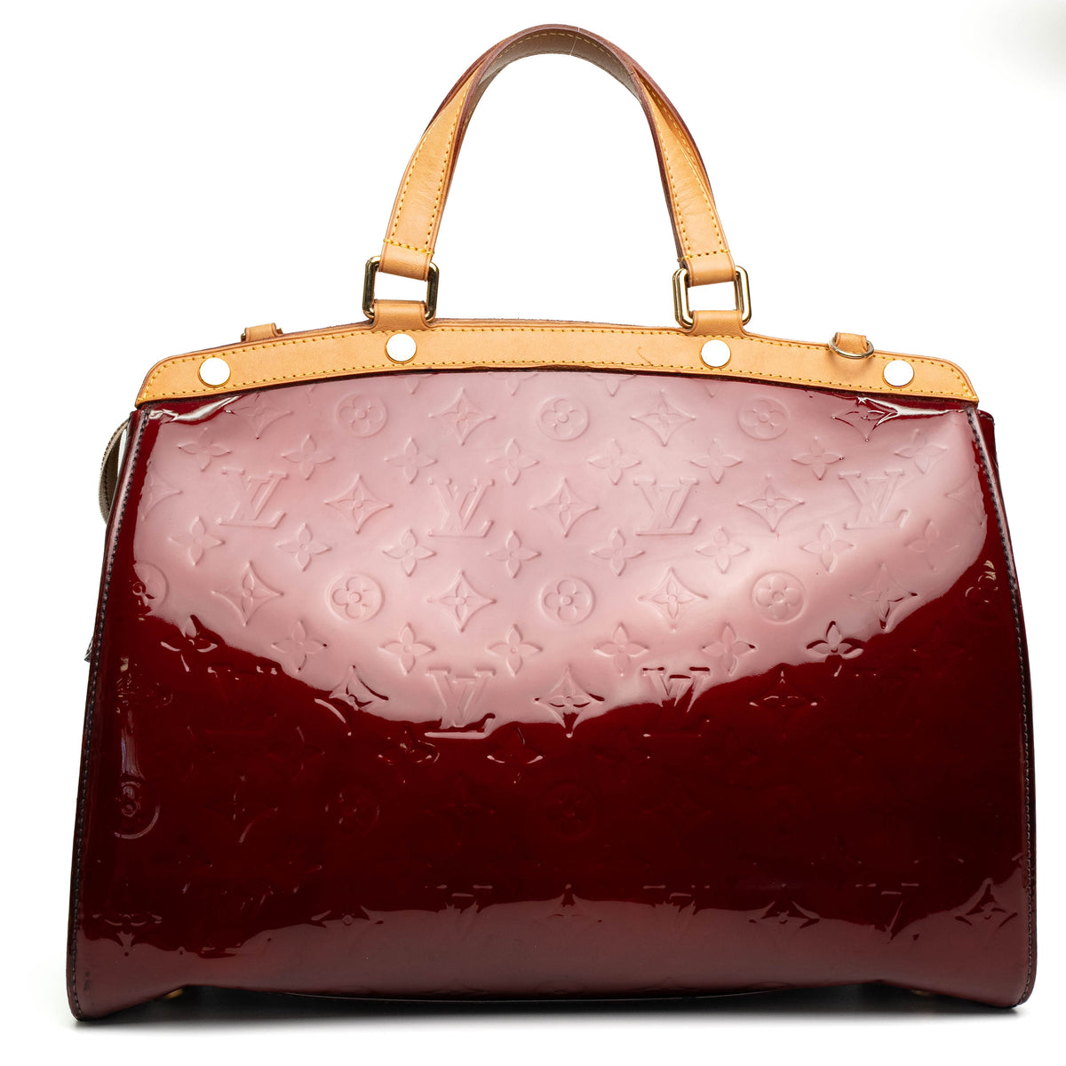 Louis Vuitton Brea MM Burgundy Vernis Bag