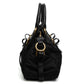 Prada Black Nylon Leather Trim Handbag