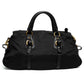 Prada Black Nylon Leather Trim Handbag