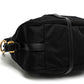 Prada Black Nylon Leather Trim Handbag