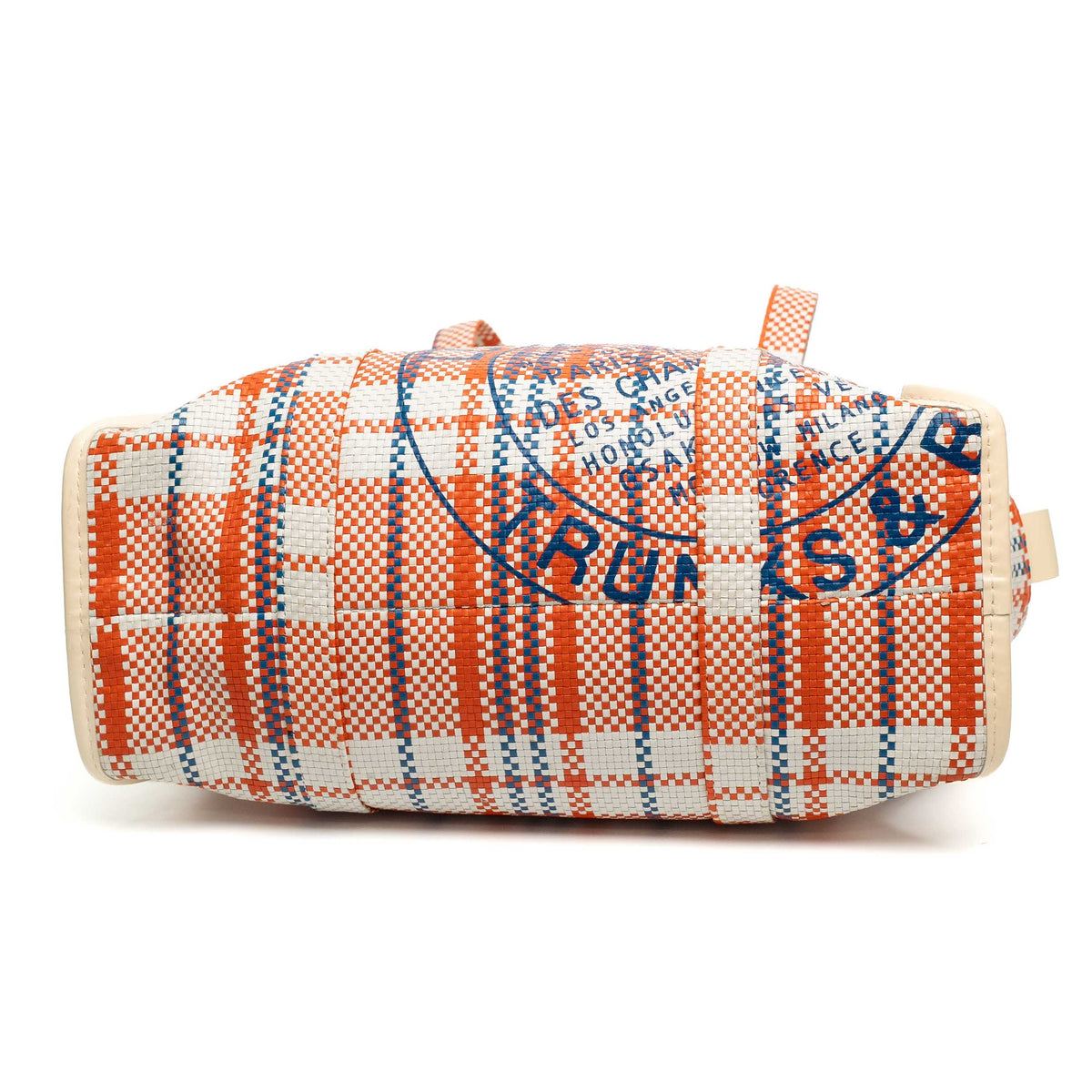 Louis Vuitton Woven Leather Plaid Tote Bag