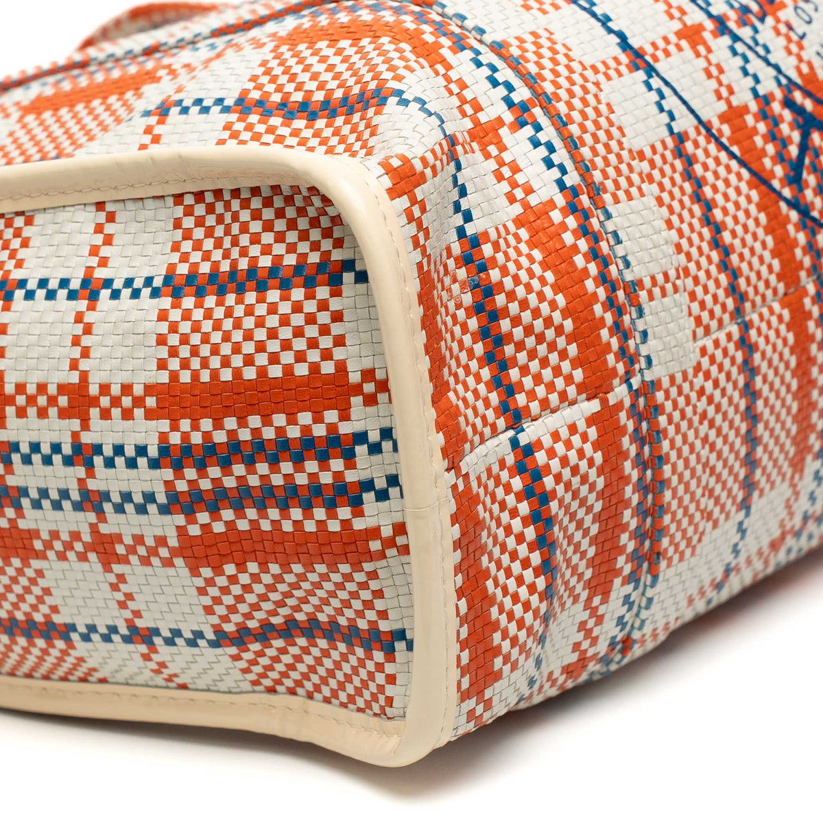 Louis Vuitton Woven Leather Plaid Tote Bag
