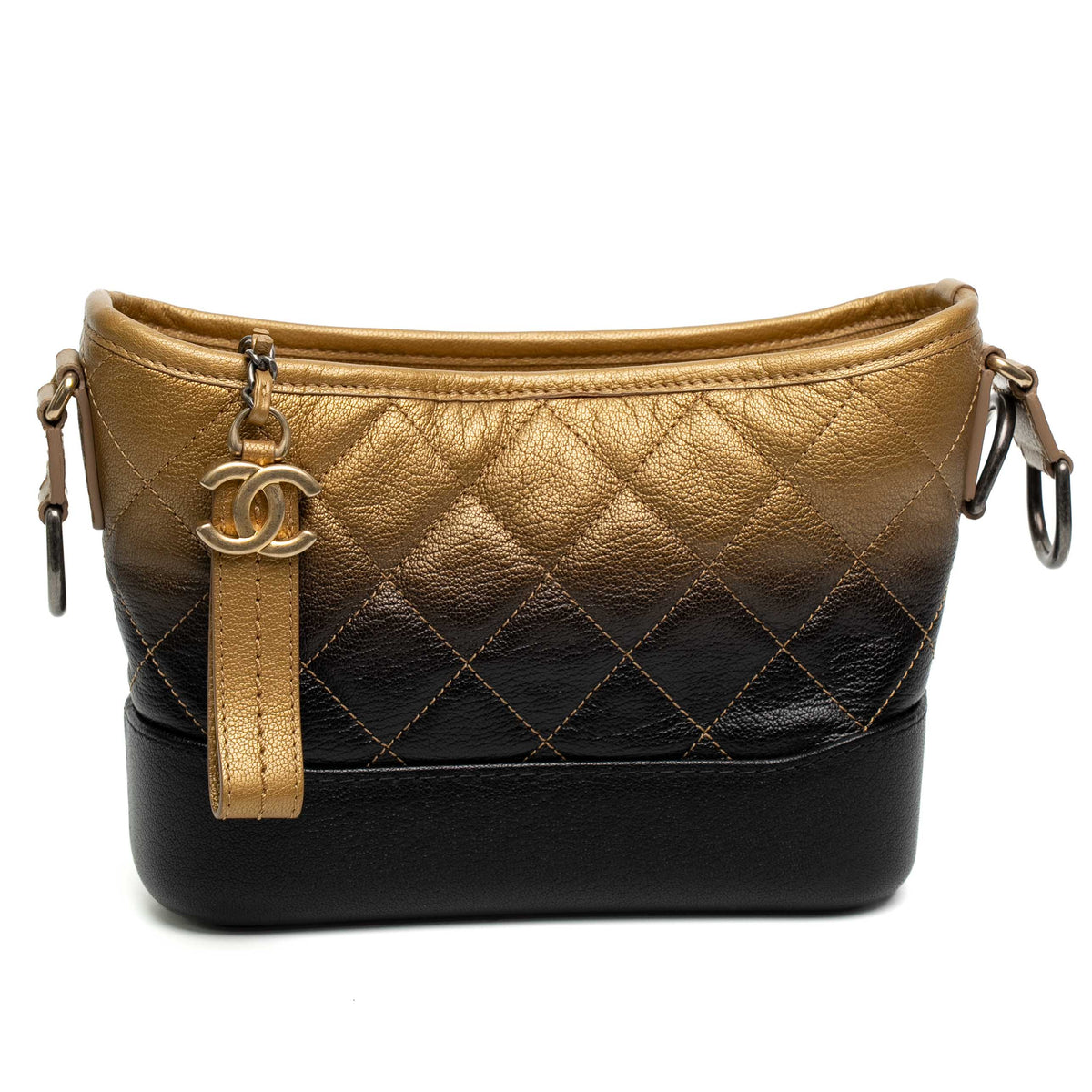 Chanel Gabrielle Small Ombre Quilted Hobo Bag