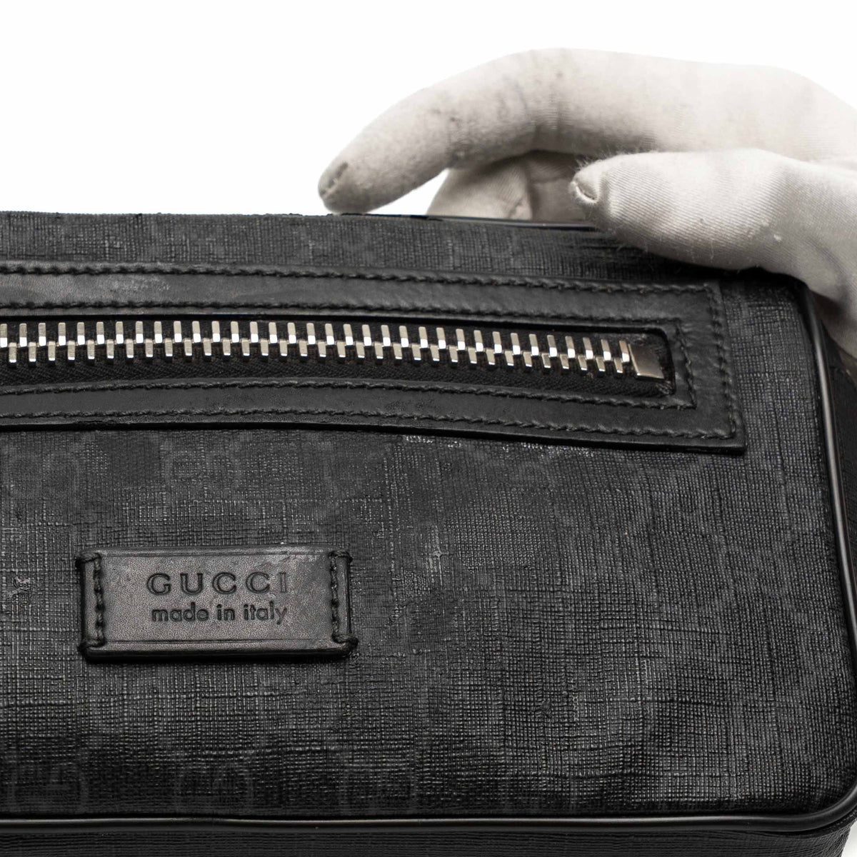 Gucci GG Supreme Black Belt Bag