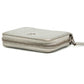 Chanel Silver Quilted Caviar Zippy Wallet