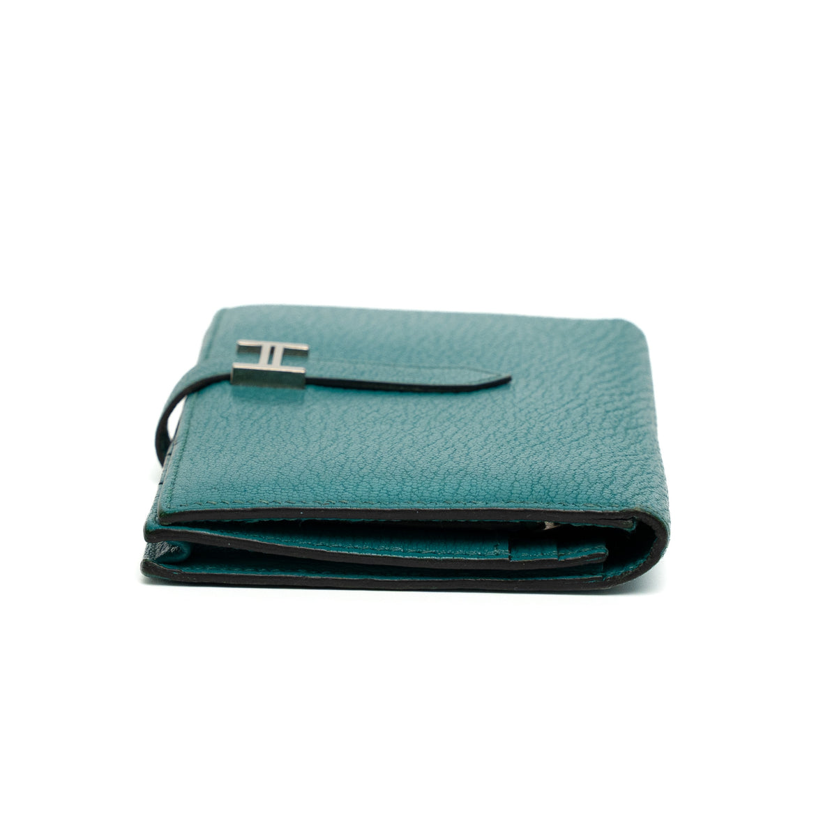 Hermes Bearn Trifold Vert Verone Wallet