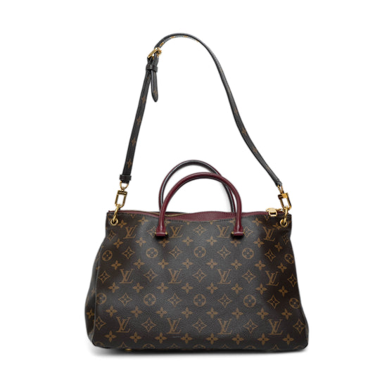 Louis Vuitton Pallas MM Monogram Burgundy Bag
