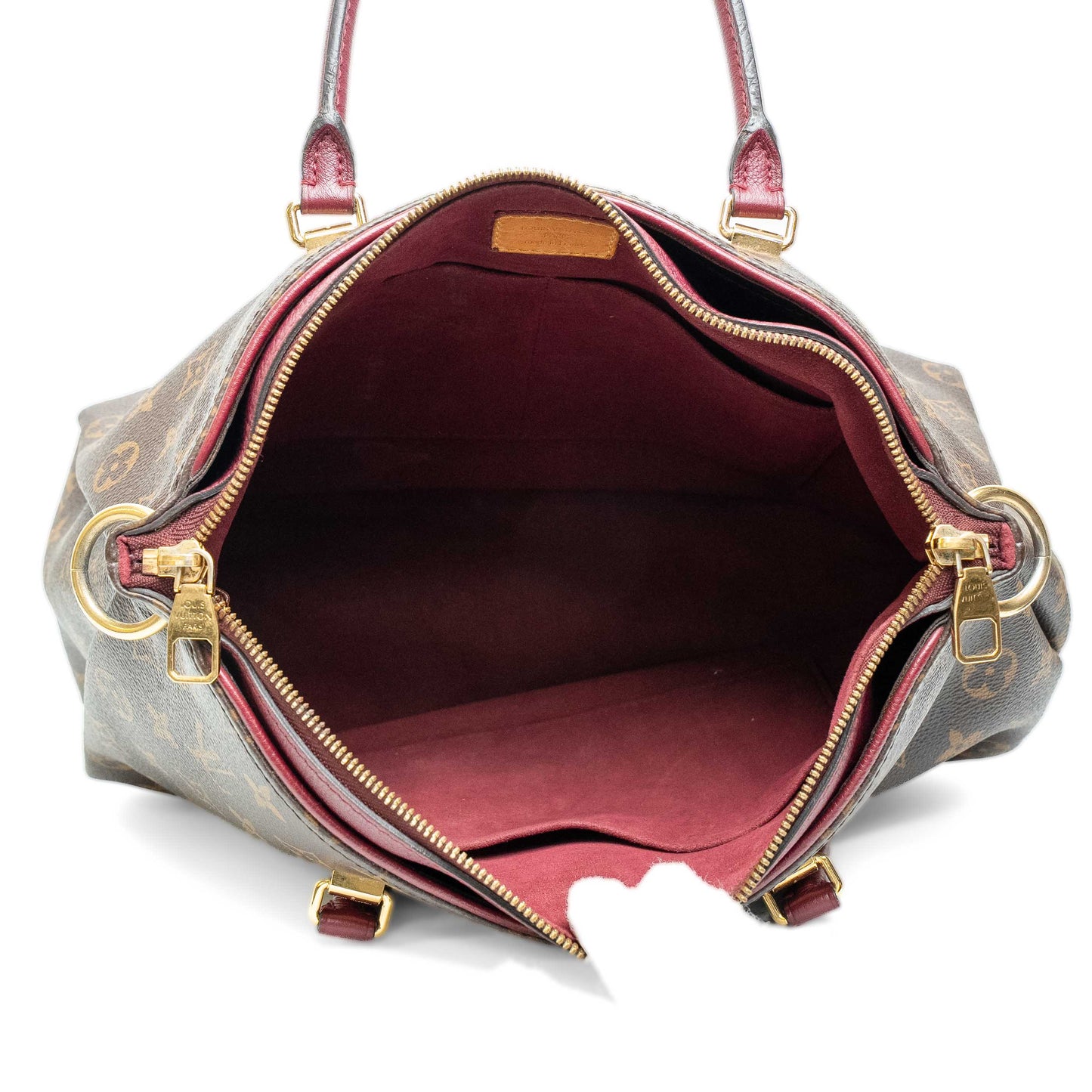 Louis Vuitton Pallas MM Monogram Burgundy Bag