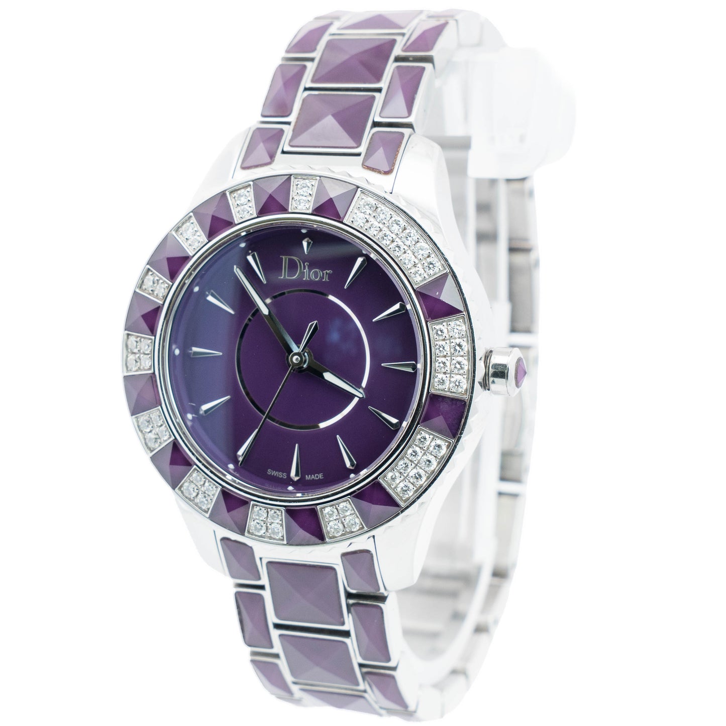 Christian Dior Christal Purple Diamond Watch