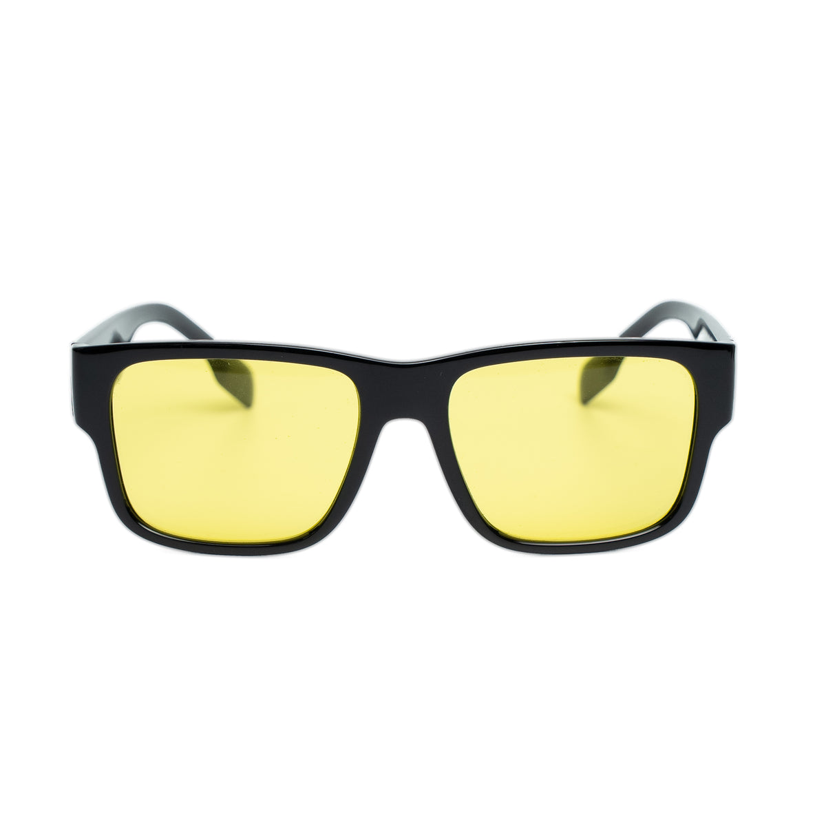 Burberry Knight Black Yellow Lens Sunglasses