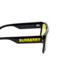 Burberry Knight Black Yellow Lens Sunglasses