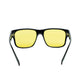 Burberry Knight Black Yellow Lens Sunglasses
