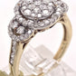 9ct Yellow Gold Diamond Cluster Ring image 2