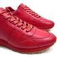 Louis Vuitton Limited Edition X Supreme Perforated Red Leather Trainers image 3