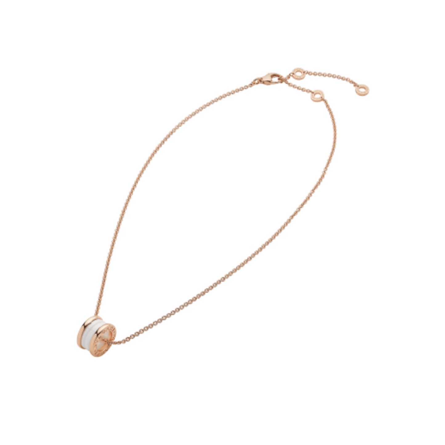 Bvlgari B.zero1 Rose Gold Ceramic Necklace